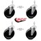 Service Caster 6 Inch Phenolic Wheel Swivel 10mm Threaded Stem Caster Set SCC-TS20S615-PHR-M1015-4 - alternate 3